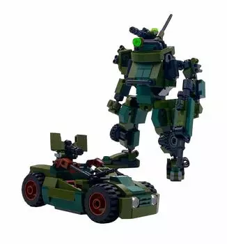 MyBuild Mech Frame Ajax 7002 Армия Сборка Игрушки Армия Игрушечные Блоки Мех и Машина Набор Машин