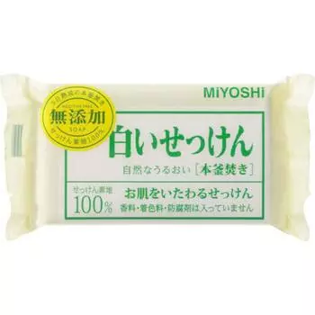 Мыло без добавок Miyoshi белое мыло без добавок 108г