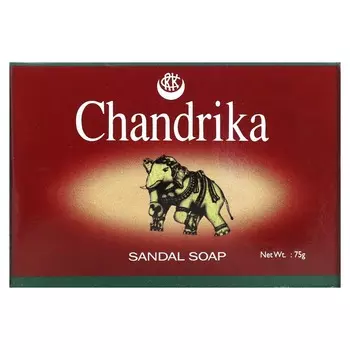 Мыло Chandrika, Кусковое мыло Chandrika Sandal, 75г