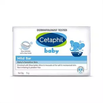 Мыло для детской чувствительной кожи (75 г), Mild Bar Baby s Sensitive Skin, Cetaphil