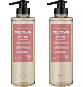 Мыло для тела Mellsavon с цветочным ароматом, 460 мл x 2 шт., мыло для тела с цветочным ароматом, мыло 100%