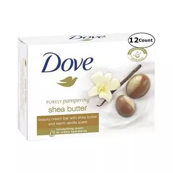 Мыло Dove с маслом ши, 100 г, 12 штук