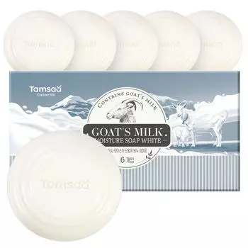 Мыло Exploration Moisture Goat Milk Soap белое, 90 г, 6 шт.