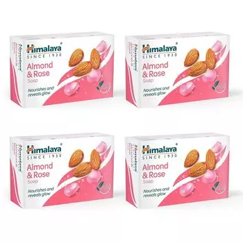 Мыло Herbals, миндаль и роза, 125 г (Пакет из 4) Мужчина и женщина