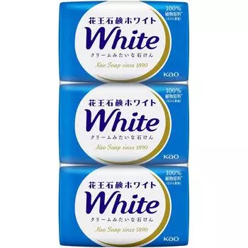 Мыло Kao White Мыло Kao Kao белое, обычный размер, 3 упаковки, 255 г
