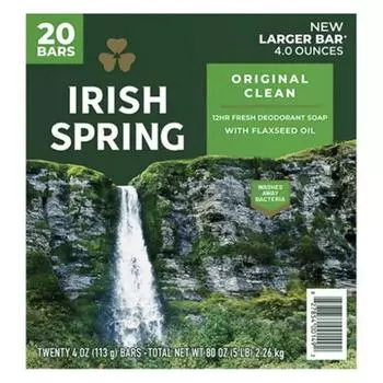 Мыло-мыло Irish Spring Original Clean, 20 штук, 2,26 кг, 1 шт.