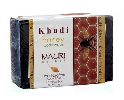 Мыло ручной работы с Мёдом (125 г), Honey Body Wash, Khadi Mauri