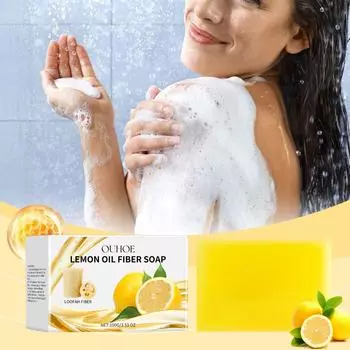 Мыло с медом и лимонным маслом Мягкое очищающее, смягчающее кожу тела Освежающее Уход за кожей Смазывающее мыло 100g