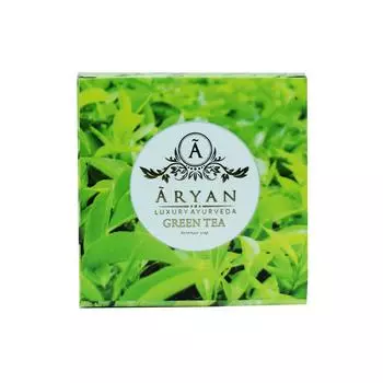 Мыло с Зеленым чаем (100 г), Green Tea Soap, Aryan 6.637499999999999