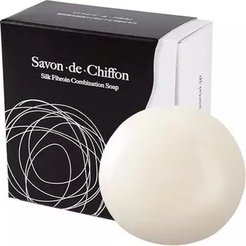 Мыло Savon de Chiffon для умывания лица, без добавок, мыло для умывания лица, твердая пена, увлажняющее для чувствительной кожи, шелковое мыло 80 г