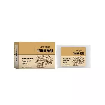 Мыло TallowSoapМыло для телаМыло-кусокMildLock In Moisture And KeepDeply CleansingSkin Care100g One Size