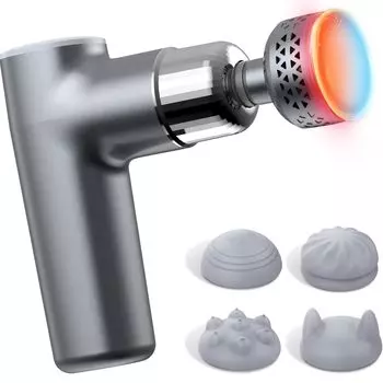 Myofascial release gun both cold and warm MINI vibration fascia gun with automatic mode Muscle handy body muscle 5H 4 types of attachments convenient