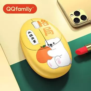 Мышь QQfamily QM710 Беспроводная офисная мышь для ноутбука PINK