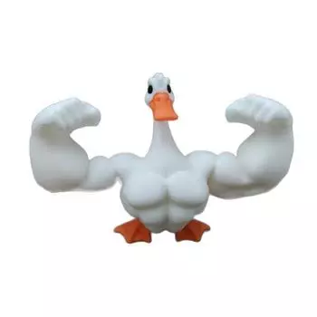 Мышечная 3D-печатная фигурка с инъекцией куриной крови, забавное садовое украшение One Size белый