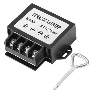 MZHOU DC 12V Buck 12V 24V to 12V 3A 36W MAX Регулятор напряжения Повышающий Понижающий Инвертор Модуль Понижения Питания для Экранов Телевизоров 9-36V Повышающий Преобразователь,