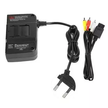 N64 Power Transformer AC адаптер питания для AV-видеокабеля для Nintendo 100240VEU EU