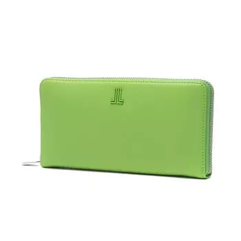 на Carillon Round Long Wallet 484250 Светло-зеленый [Lanvin Bleu] Женский