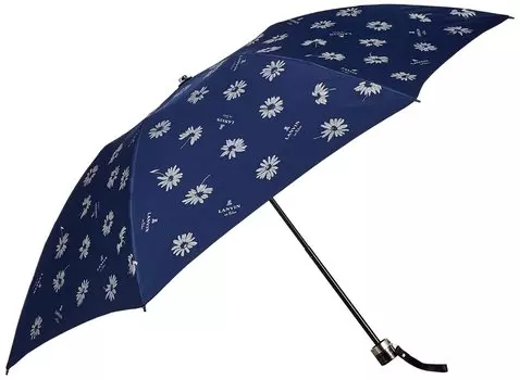 на MOONBAT LANVIN en Bleu Складной зонт с блестками и цветочным принтом Зонт Quick Arch Дамский подарок Подарок Темно-синий Длина 55 см [Lanvin Bleu] темно-синий