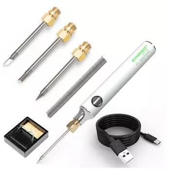 Набор 1/6 шт., 5 В, 8 Вт, питание от USB, электрическая паяльная ручка, пистолет для ручной сварки, инструменты для уличной сварки, три режима нагрева, автоматический сон 1PC