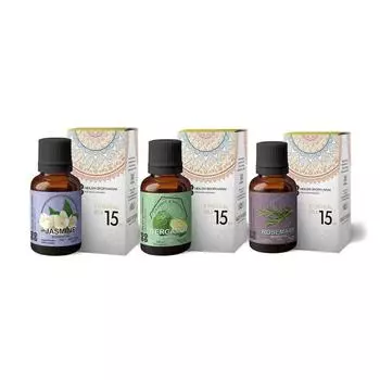 Набор эфирных масел: Жасмин, Бергамот, Розмарин (3 шт), Essential Oils: Jasmine, Bergamot, Rosemary Set of 3, Heilen Biopharm