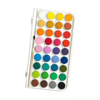 Набор акварельных красок Твердый для детей и взрослых Портативный дорожный с 36 Colors