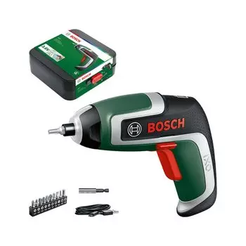 Набор бит для беспроводной отвертки BOSCH с магнитной битой и кабелем micro USB для переноски IXO7 (только тело, (10 кусочков), держатель, (Типа B), дело)