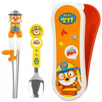 Набор чехлов для ложек Edison Easy из нержавеющей стали для правой руки, Firefighter Pororo, один предмет, 1 комплект