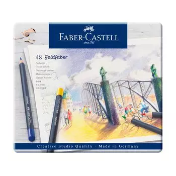 Набор цветных карандашей Goldfaber 48 цветов банка 114748 Faber-Castell