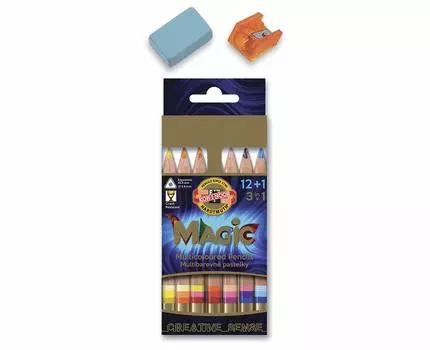 Набор цветных карандашей Kohinoor Magic Half 12 цветов KH3404