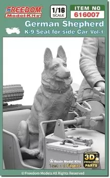 Набор для 3D-принтера Freedom Model Kit «Немецкая овчарка с коляской» FRE616007 1/16 Vol.1 K-9 (военная собака)