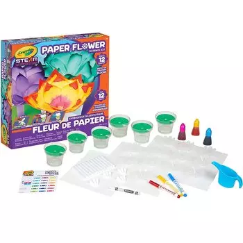 Набор для экспериментов по раскрашиванию цветов Crayola Magical Paper Flower 747409 Подлинный продукт Унисекс Навыки наблюдения