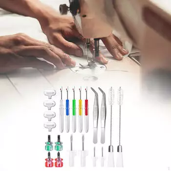 Набор для чистки швейной машины Аксессуары Serger Brush Tweezer Repair