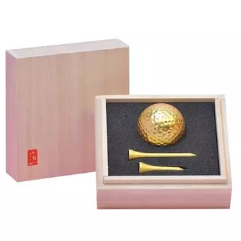Набор для гольфа Hakuichi Golf Ball Tee Single Gold Диаметр 43 60 мм и [мяч] [Tee] 40, A125-99021