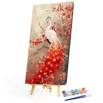 Набор для рисования по номерам на холсте DIY масляная живопись Peacoak Home Wall Decor 40x70 см QDE