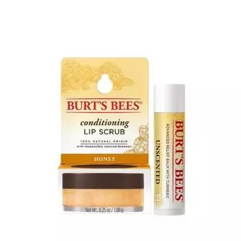 Набор для ухода за губами Burt s Bees 1 Скраб для губ 7,08 г+смягчающий бальзам для губ 4,25 г 01. Unscended+ Scrub