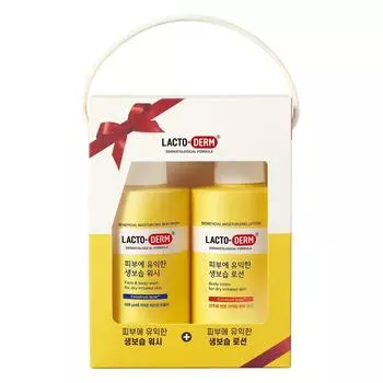 Набор для ухода за телом Lactoderm (Лосьон + умывание)