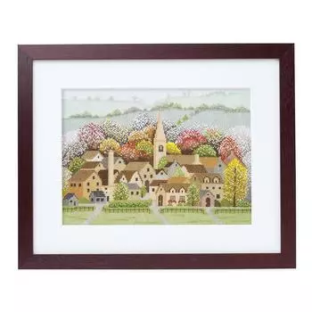 Набор для вышивки крестиком Olympus Silk Cross Stitch Four Seasons Cotswolds Autumn 7176 Off-White