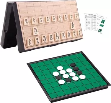 Набор досок для сёги Reversi Shogi Магнитная настольная игра для путешествий для начинающих Магнитная доска для сёги Доска для сёги Osero Шахматная доска со складным местом для хранения