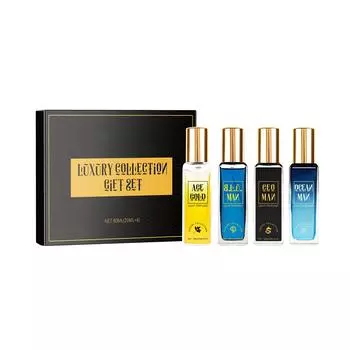 Набор духов Cologne Charm Agarwood Ocean Cologne для мужчин, туалетная вода для знакомств, стойкие духи для знакомств 4*20 мл чёрный