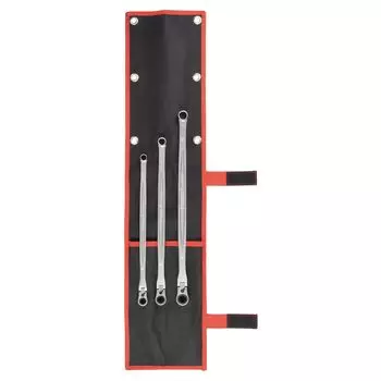 Набор гаечных ключей с трещоткой TONE Super Long RMA300L черного цвета, 3 предмета чёрный