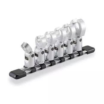 Набор гаечных ключей TONE Flex Claw Foot HSCF306F Угол привода Содержимое 6 предметов (с держателем) 9.5mm (3/8 ) серебряный
