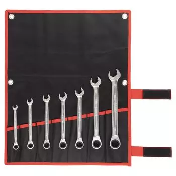 Набор гаечных ключей TONE Quick Ratchet RMQ700 черного цвета, 7 предметов чёрный