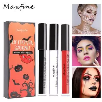 Набор глазурей для губ MAXFINE Halloween матовый и стойкий, не прилипает к цвету A