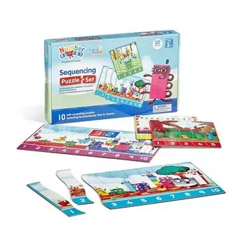 Набор головоломок для последовательности чисел Numberblocks, головоломка для сортировки чисел 95403, подлинный продукт