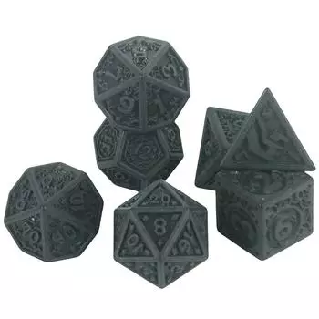 Набор игральных костей DND D4 D6 D8 D10 D00 D12 D20 Многогранные игральные кости для DND, Magic Gathering, Аксессуары для настольных игр коричневый