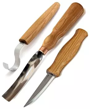 Набор инструментов для резьбы по дереву BeaverCraft S14 Набор для резьбы по дереву Набор крючков для резьбы по дереву Набор ножей для резьбы по дереву Набор ложек для резьбы по дереву Чаша для резьбы по дереву, совок для чашки