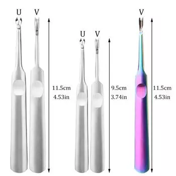 Набор инструментов Fenrry UV Shaped Groover Tool Tool для сшивания кожи, инструмент для обработки отверстий в коже, инструмент для снятия фасок и пробивки канавок