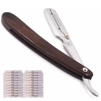 Набор из 20 сменных лезвий для бритвы Parker Razor Professional с инструкцией на японском языке, 14 шт. Деревянные (Длина см/Вес 45 г)