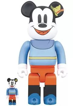 Набор из 2 фигурок Микки Мауса «Храбрый портняжка» от Medicom 400% и 100% Be@rbrick