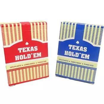 Набор из 2-х карт для покера Fit Gourmet PVC Waterproof Texas Hold em, популярная корейская игра